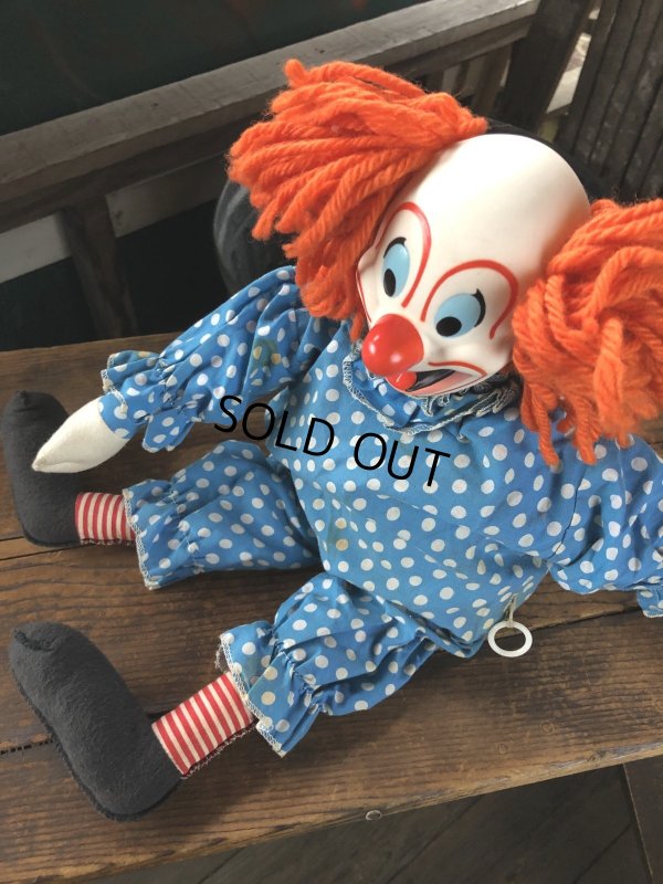 画像11: 60s Vintage Mattel Bozo the Clown Pullstring Talking Doll (A029)