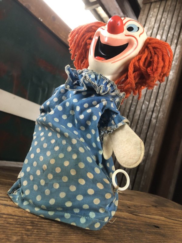 画像2: 60s Vintage Mattel Bozo the Clown Pullstring Talking Puppet Doll (A028)