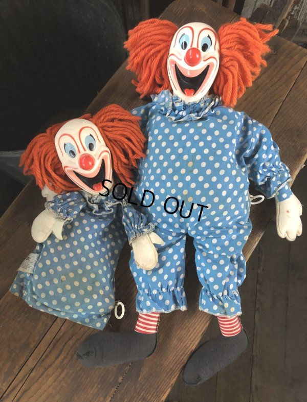 画像14: 60s Vintage Mattel Bozo the Clown Pullstring Talking Doll (A029)