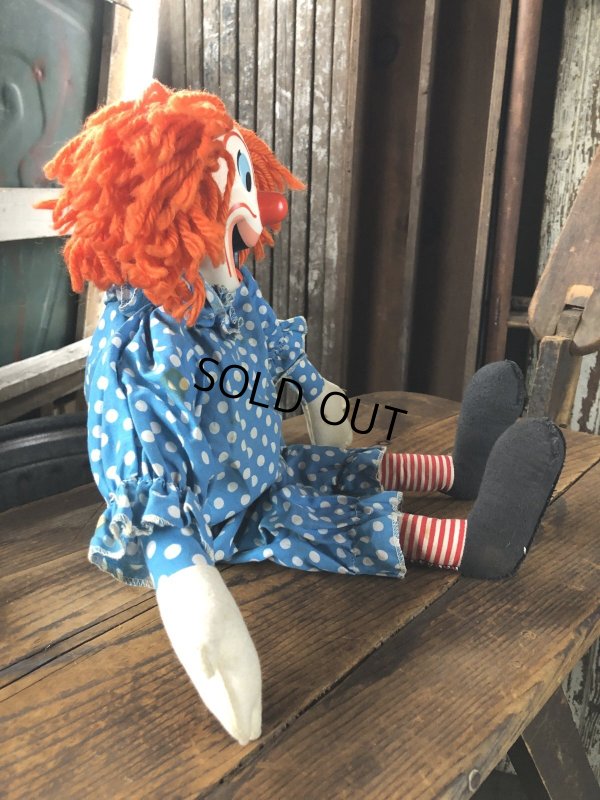 画像4: 60s Vintage Mattel Bozo the Clown Pullstring Talking Doll (A029)