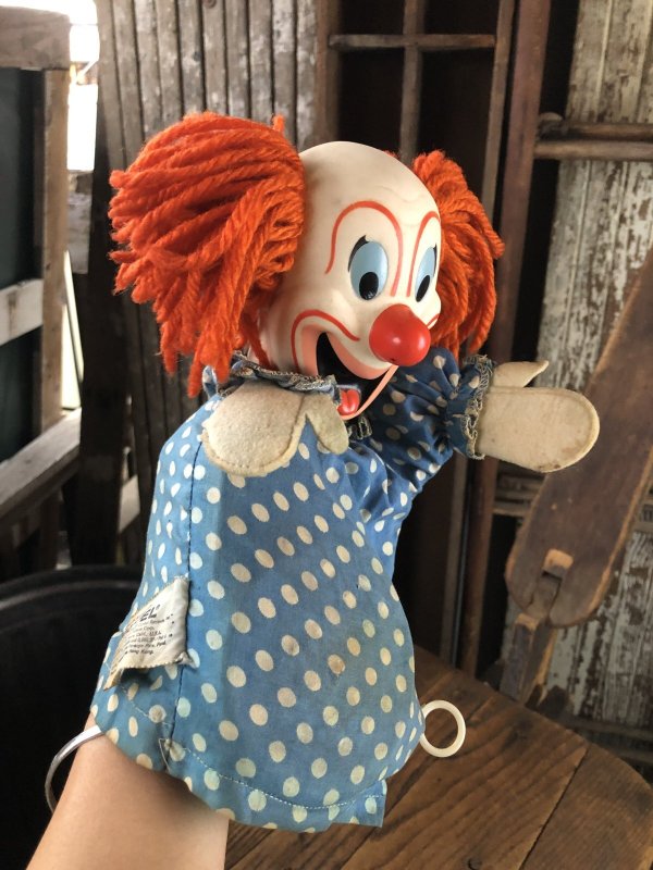 画像13: 60s Vintage Mattel Bozo the Clown Pullstring Talking Puppet Doll (A028)