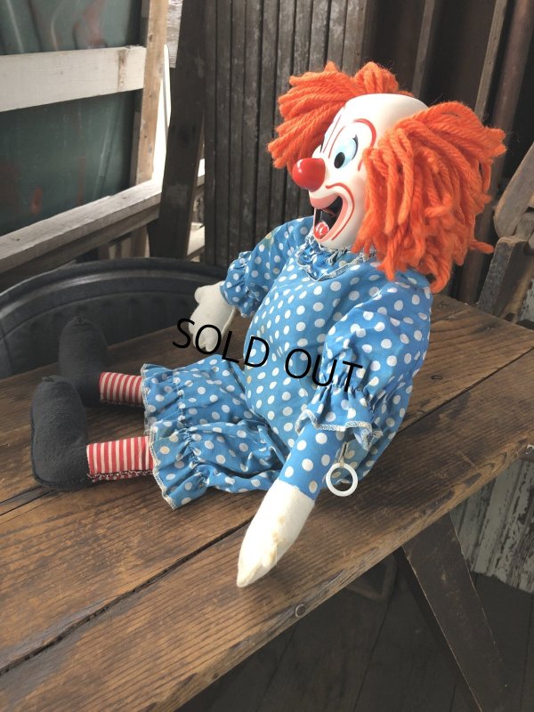 画像2: 60s Vintage Mattel Bozo the Clown Pullstring Talking Doll (A029)