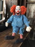 画像1: 60s Vintage Mattel Bozo the Clown Pullstring Talking Doll (A029) (1)