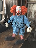 60s Vintage Mattel Bozo the Clown Pullstring Talking Doll (A029)