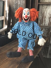 60s Vintage Mattel Bozo the Clown Pullstring Talking Doll (A029)