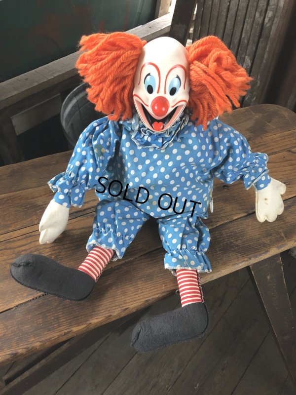 画像5: 60s Vintage Mattel Bozo the Clown Pullstring Talking Doll (A029)