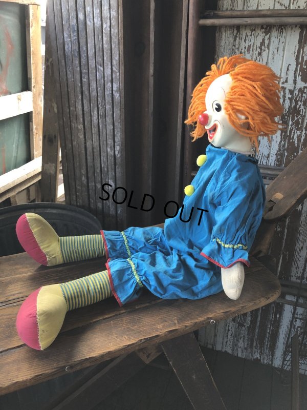 画像2: Vintage Knickerbocker Bozo the Clown Doll 75cm (A031)