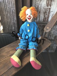 Vintage Knickerbocker Bozo the Clown Doll 75cm (A031)