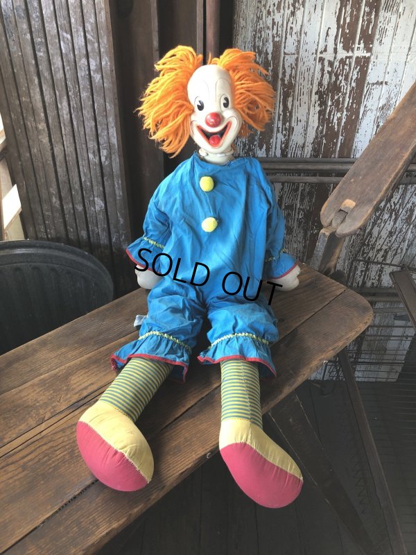画像1: Vintage Knickerbocker Bozo the Clown Doll 75cm (A031)