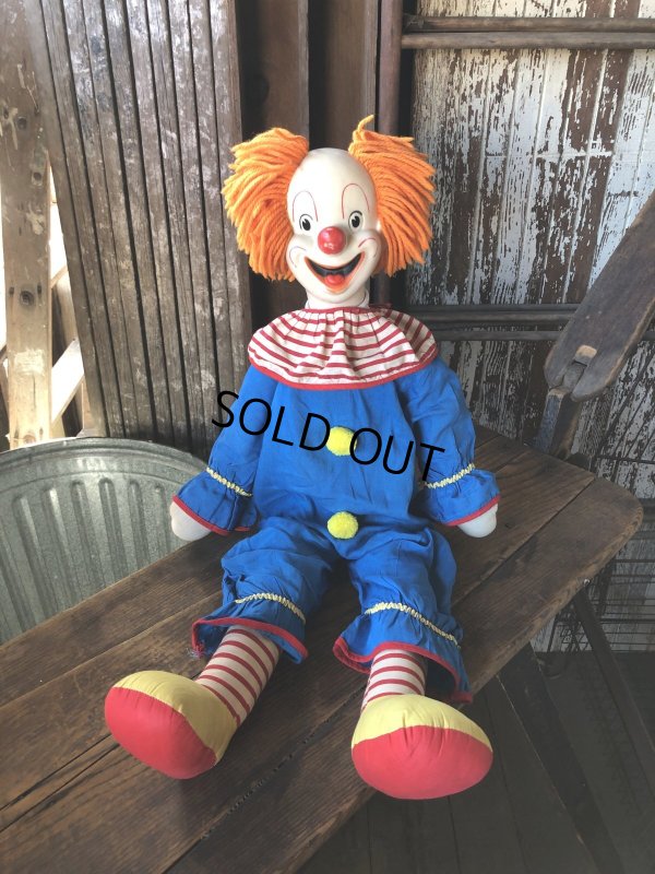 画像1: Vintage Bozo the Clown Doll 75cm (A030)