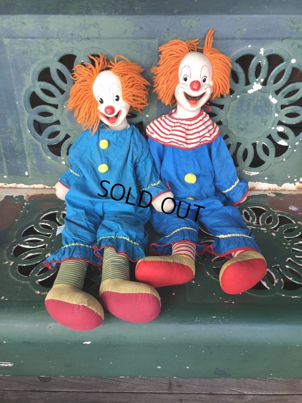 画像13: Vintage Knickerbocker Bozo the Clown Doll 75cm (A031)