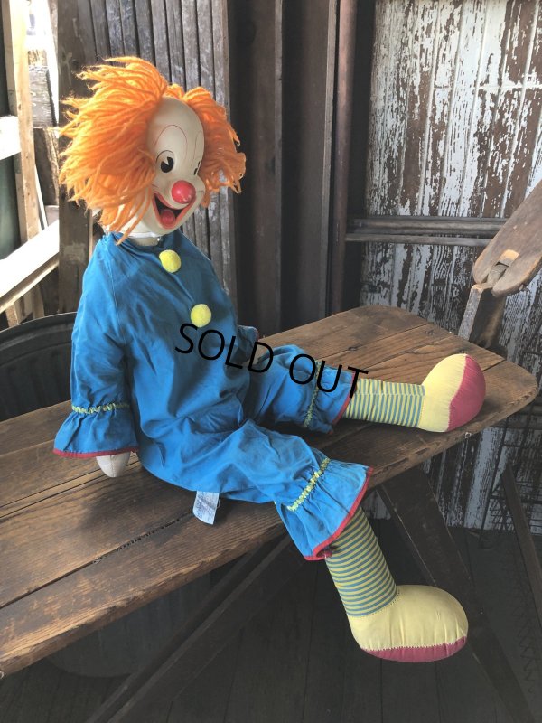 画像4: Vintage Knickerbocker Bozo the Clown Doll 75cm (A031)