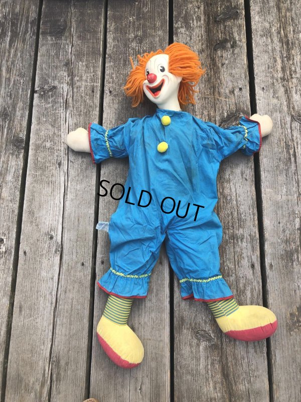 画像11: Vintage Knickerbocker Bozo the Clown Doll 75cm (A031)