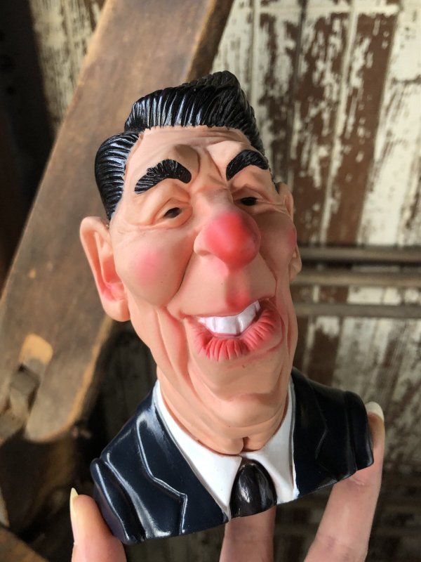 画像10: 80s Linden Group Ronald Reagan Spitting Image Squeaky Toy (A033)