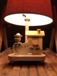 画像25: 70s Vintage Nursery Originals Wooden Nursery Childrens Lamp (A034) (25)