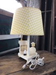 画像7: 70s Vintage Nursery Originals Wooden Nursery Childrens Lamp (A034) (7)