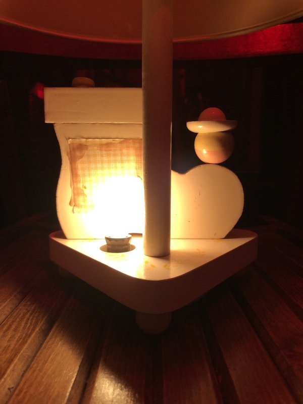 画像19: 70s Vintage Nursery Originals Wooden Nursery Childrens Lamp (A034)