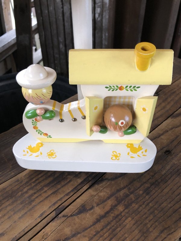 画像11: 70s Vintage Nursery Originals Wooden Nursery Childrens Lamp (A034)