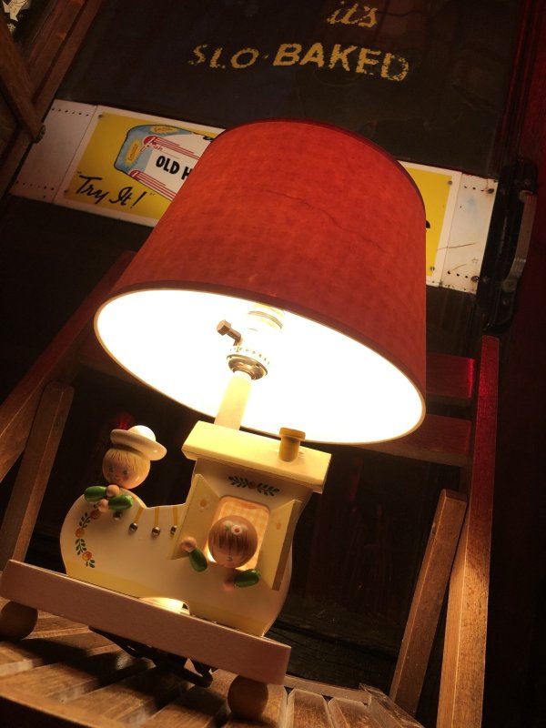 画像28: 70s Vintage Nursery Originals Wooden Nursery Childrens Lamp (A034)