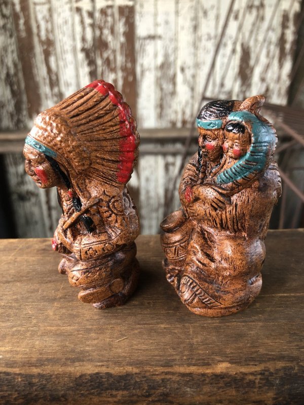 画像4: 40s Vintage Native American Indian S/P Shakers (A037)