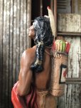 画像11: 70s Vintage Universal Statuary Native American Indian Warrior Statue 37cm (A036) (11)
