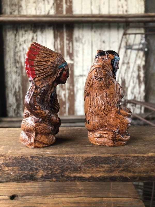 画像2: 40s Vintage Native American Indian S/P Shakers (A037)