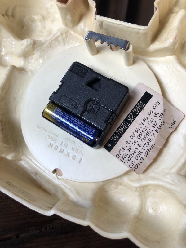 画像11: 90s CAMPBELL'S SOUP KIDS Kitchen Wall Clock Works (A037)