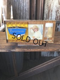 60s Vintage Burgermeister Beer Advertising Lighted Store Display Sign (A039)