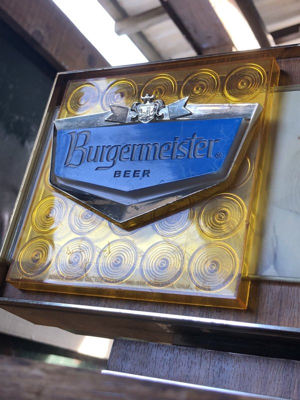 画像6: 60s Vintage Burgermeister Beer Advertising Lighted Store Display Sign (A039)