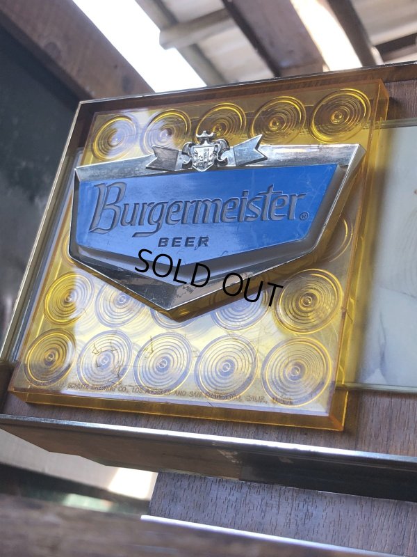 画像6: 60s Vintage Burgermeister Beer Advertising Lighted Store Display Sign (A039)
