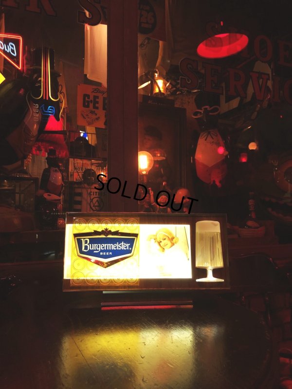 画像4: 60s Vintage Burgermeister Beer Advertising Lighted Store Display Sign (A039)