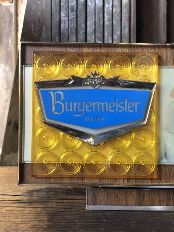 画像5: 60s Vintage Burgermeister Beer Advertising Lighted Store Display Sign (A039)