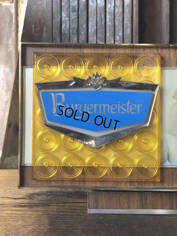 画像5: 60s Vintage Burgermeister Beer Advertising Lighted Store Display Sign (A039)