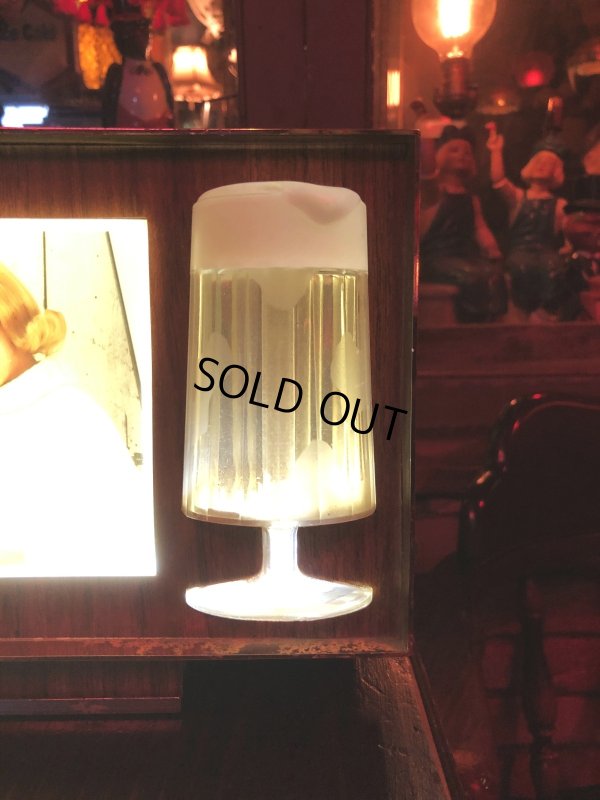 画像25: 60s Vintage Burgermeister Beer Advertising Lighted Store Display Sign (A039)