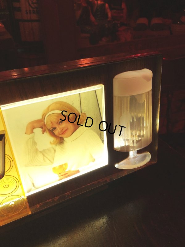 画像24: 60s Vintage Burgermeister Beer Advertising Lighted Store Display Sign (A039)