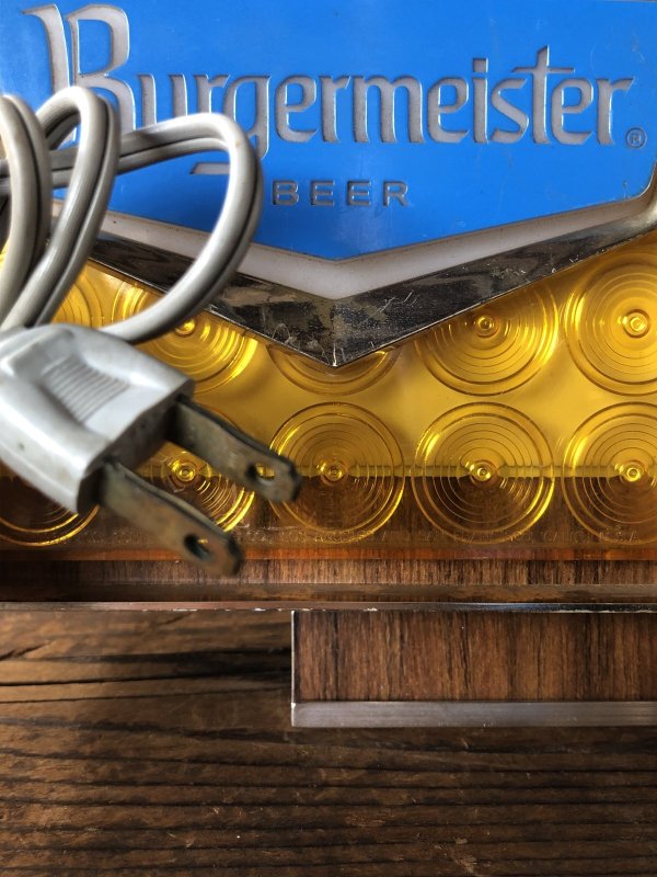 画像2: 60s Vintage Burgermeister Beer Advertising Lighted Store Display Sign (A039)