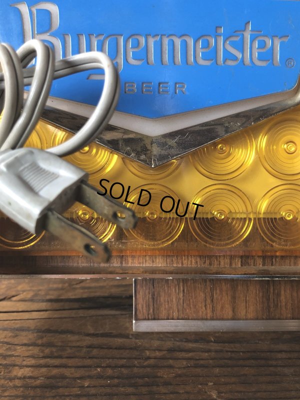 画像2: 60s Vintage Burgermeister Beer Advertising Lighted Store Display Sign (A039)