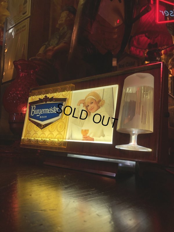 画像26: 60s Vintage Burgermeister Beer Advertising Lighted Store Display Sign (A039)