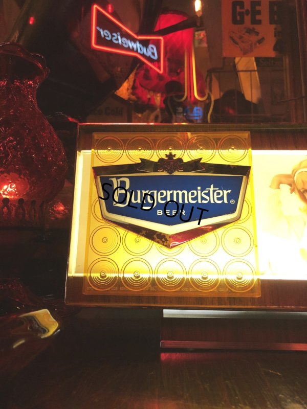 画像21: 60s Vintage Burgermeister Beer Advertising Lighted Store Display Sign (A039)