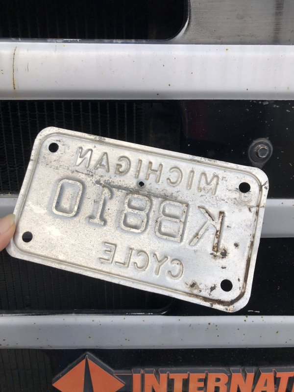 画像3: Vintage License Plate MICHIGAN KB810 CYCLE (A041)