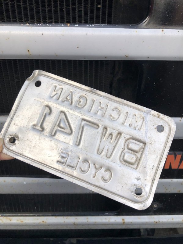画像3: Vintage License Plate MICHIGAN BW741 CYCLE (A045)