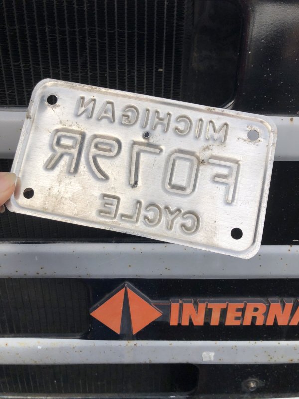 画像2: Vintage License Plate MICHIGAN F079R CYCLE (A040)