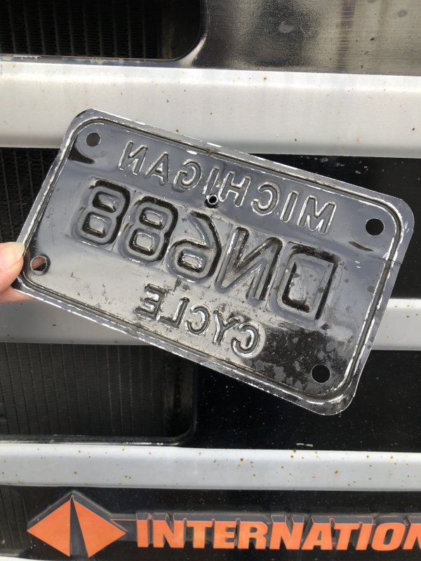 画像3: Vintage License Plate MICHIGAN DN688 CYCLE (A044)