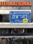画像1: Vintage License Plate MICHIGAN BW741 CYCLE (A045) (1)