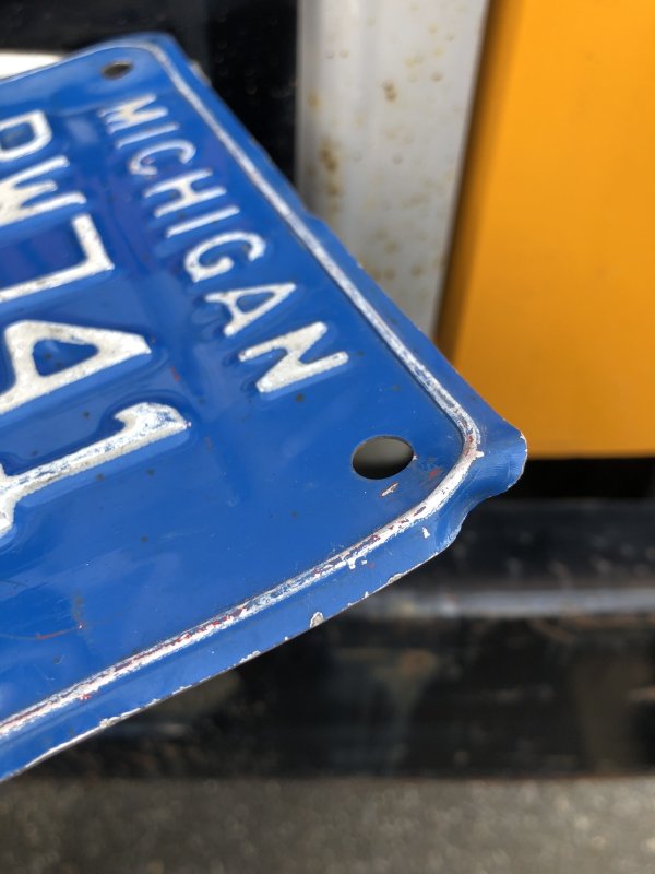 画像2: Vintage License Plate MICHIGAN BW741 CYCLE (A045)