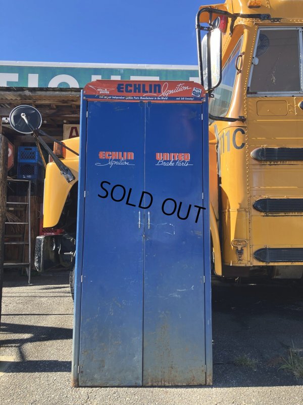 画像1: 【店舗引き取り限定】 Vintage Napa ECHLIN Automotive Mechanic's Parts Freestanding Metal Cabinet (A049)