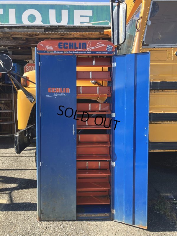 画像4: 【店舗引き取り限定】 Vintage Napa ECHLIN Automotive Mechanic's Parts Freestanding Metal Cabinet (A049)