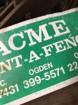 画像3: Vintage Acme Rent-A-Fence Co Sign (A055) (3)