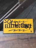 Vintage Electric Fence Farm Warning Sign (A052)