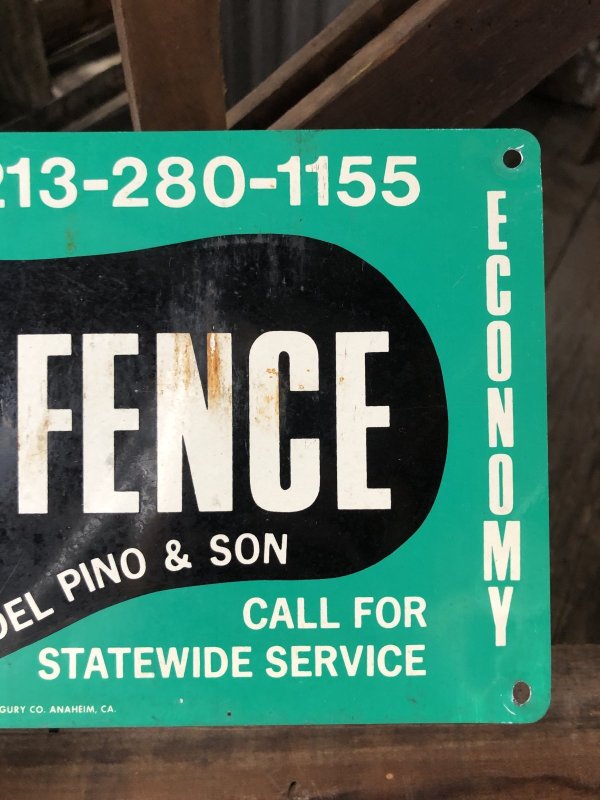 画像4: Vintage Ace Fence Co Sign (A054)